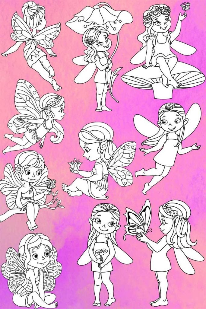 Fairy Coloring Pages