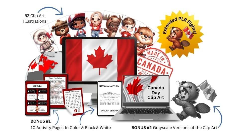 Canada Day Illustrations