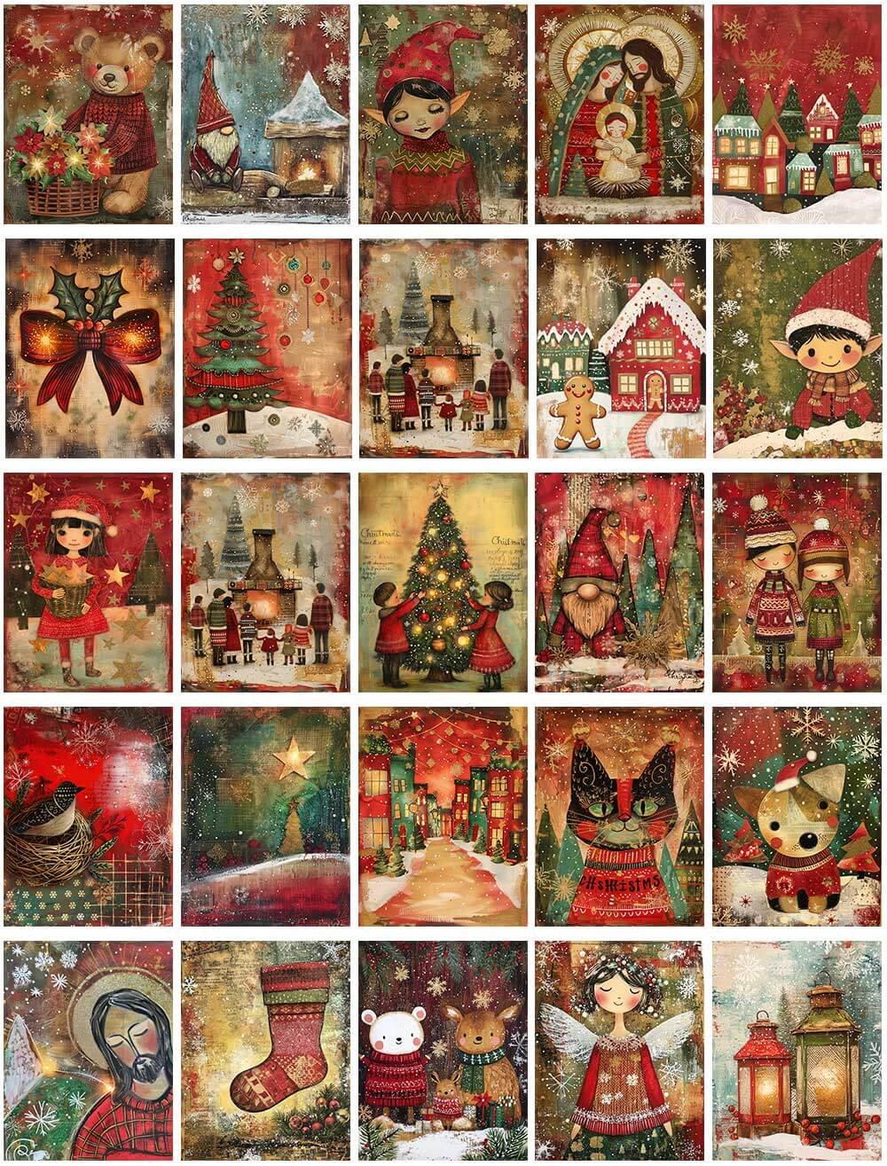 Vintage Christmas Paper Pack