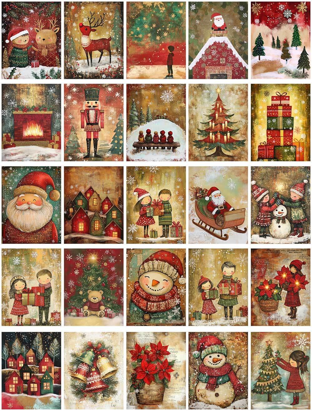 Vintage Christmas Paper Pack