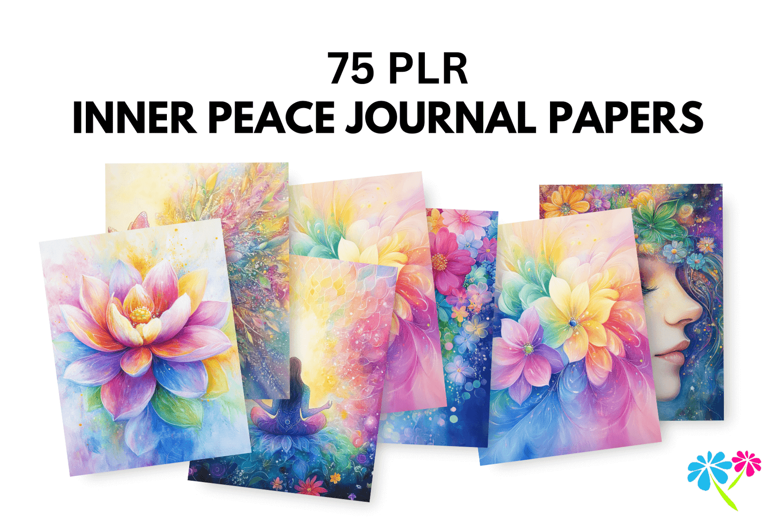 Beautiful Digital Inner Peace Papers