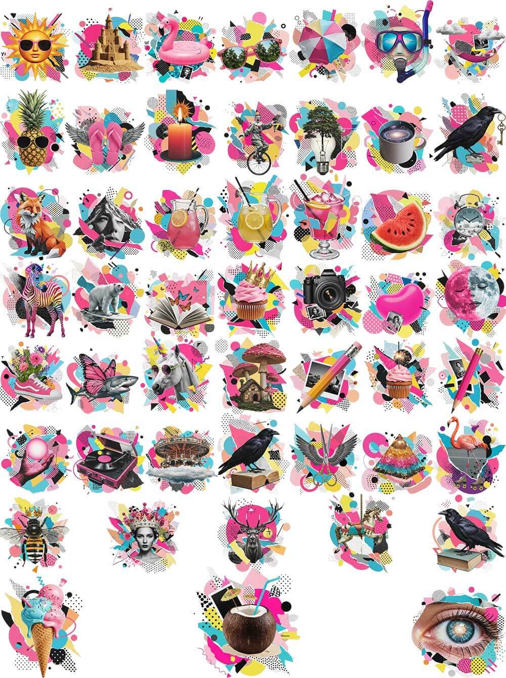 Retro Pop Art Clip Art