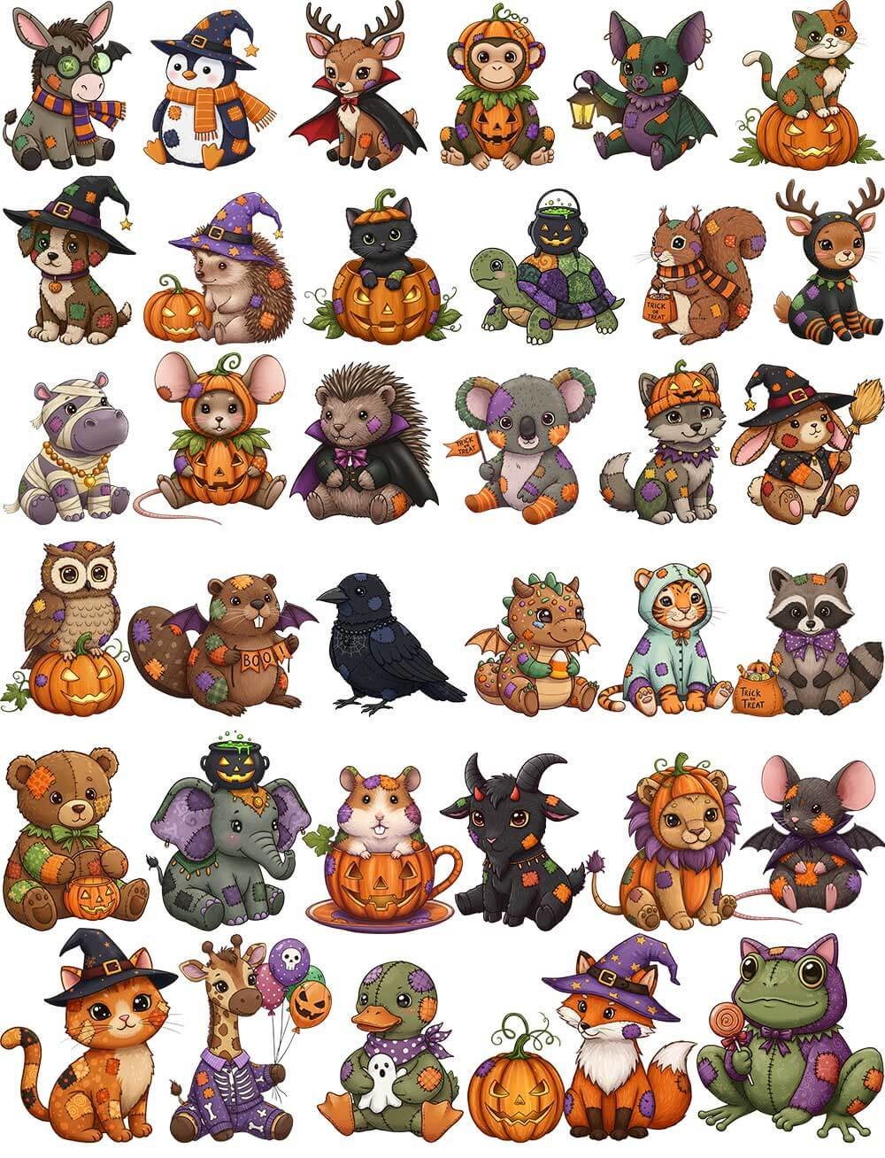 Halloween Patchwork Pals