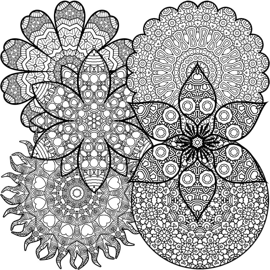 Download Mandala Mayhem Coloring Book Kit | Color Me Positive PLR