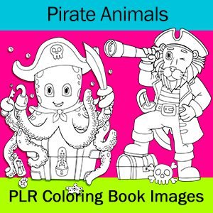 Pirate Animal Coloring Images