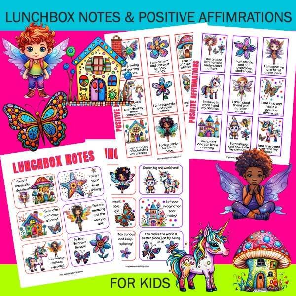 Lunchbox Notes and Positive Affirmations for Kids