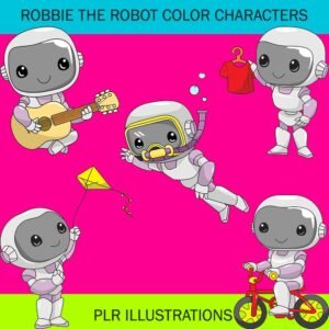 robbie robot color characters