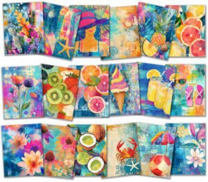 Summer Fun Digital Papers