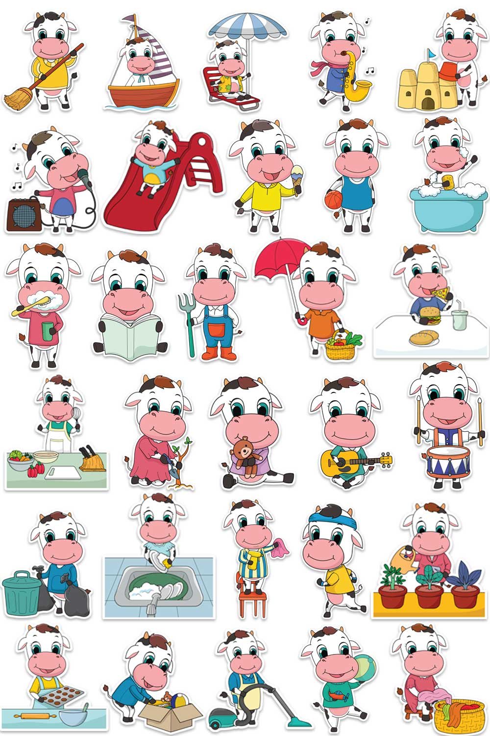 COWSCOLORstickers