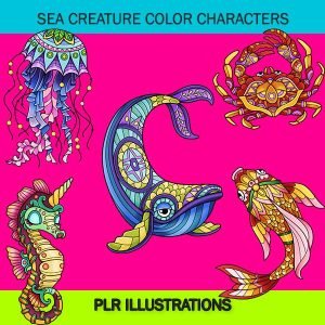 Sea Creature Color Characters