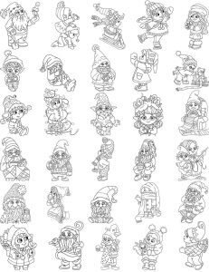 gnomes coloring pages