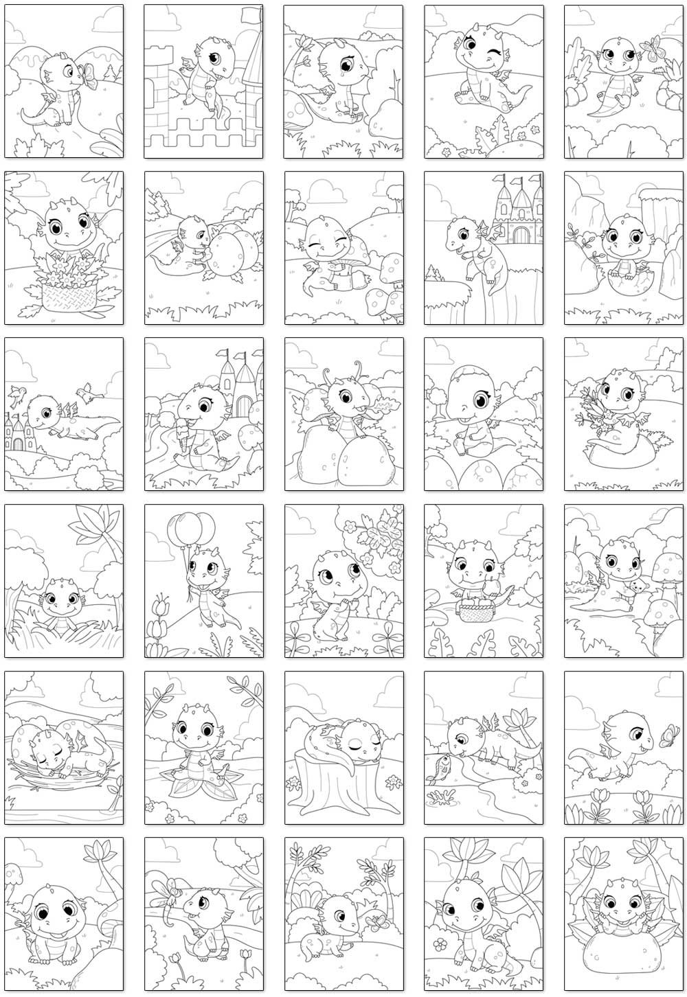 babydragonslineartbgs
