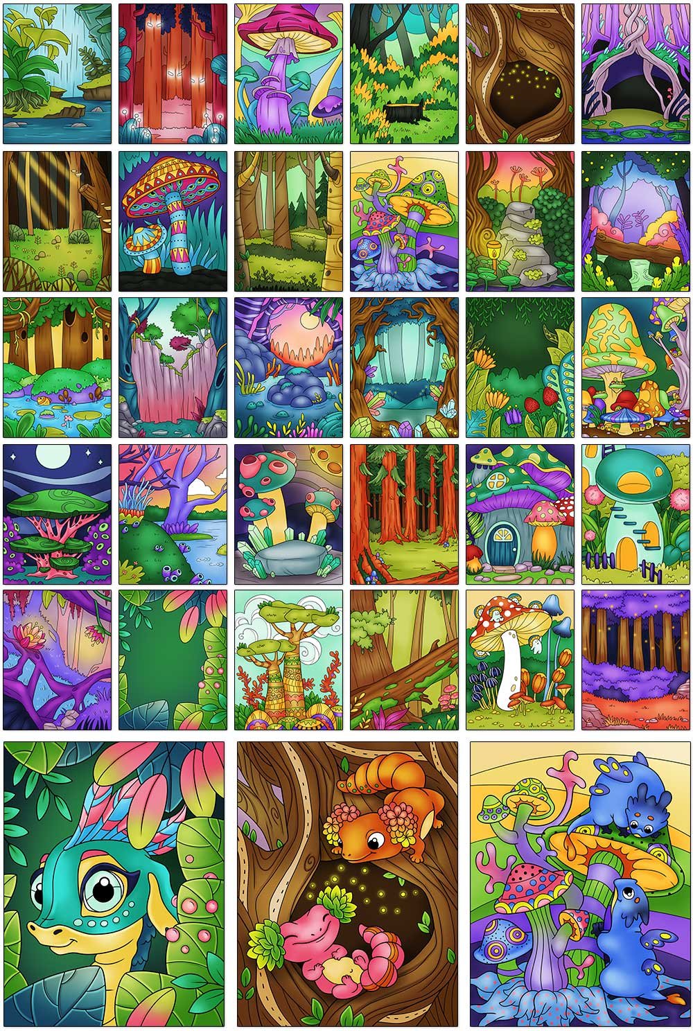 forestcreaturescolorbgs