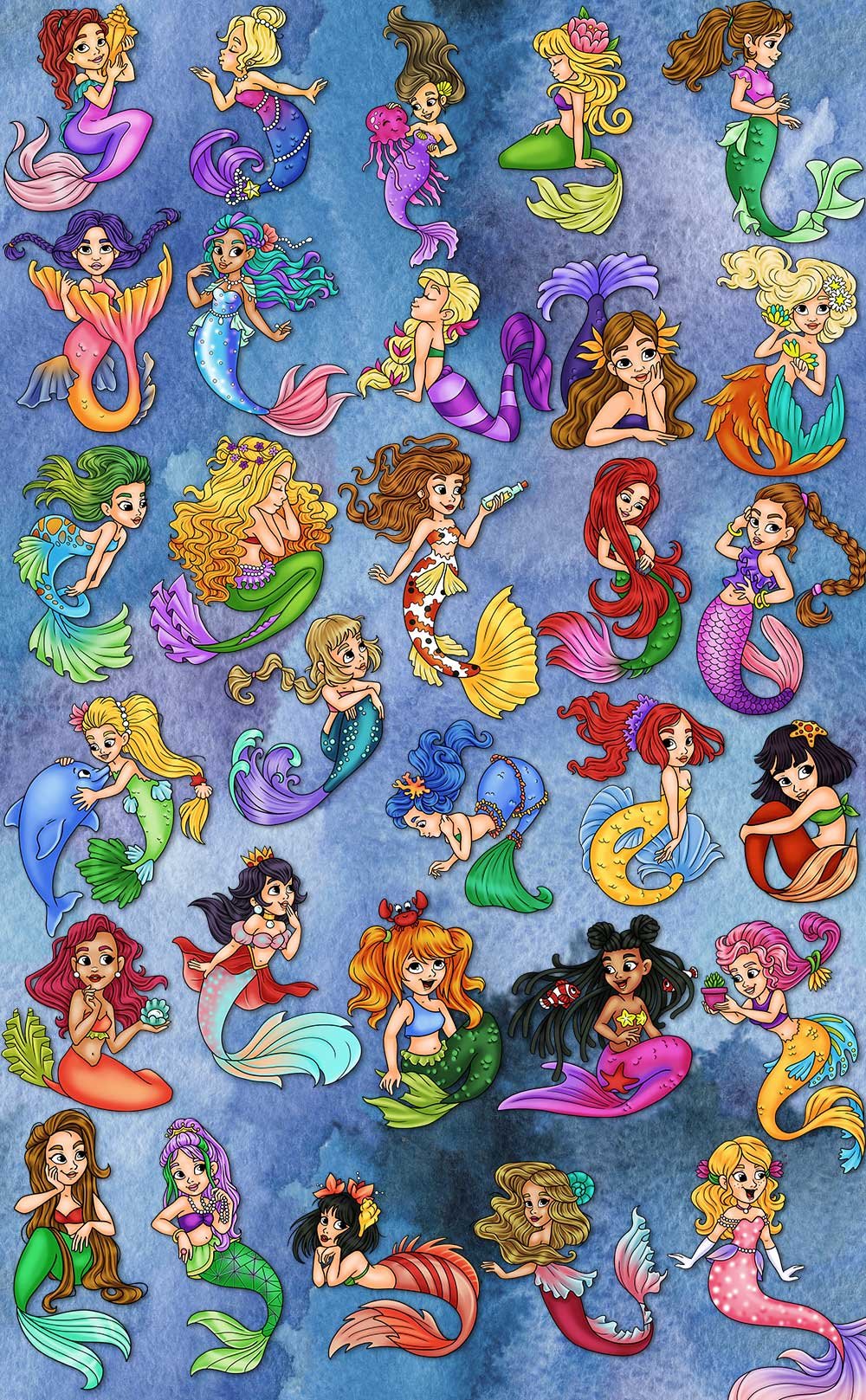 Meares Color mermaidscolor - Color Me Positive PLR