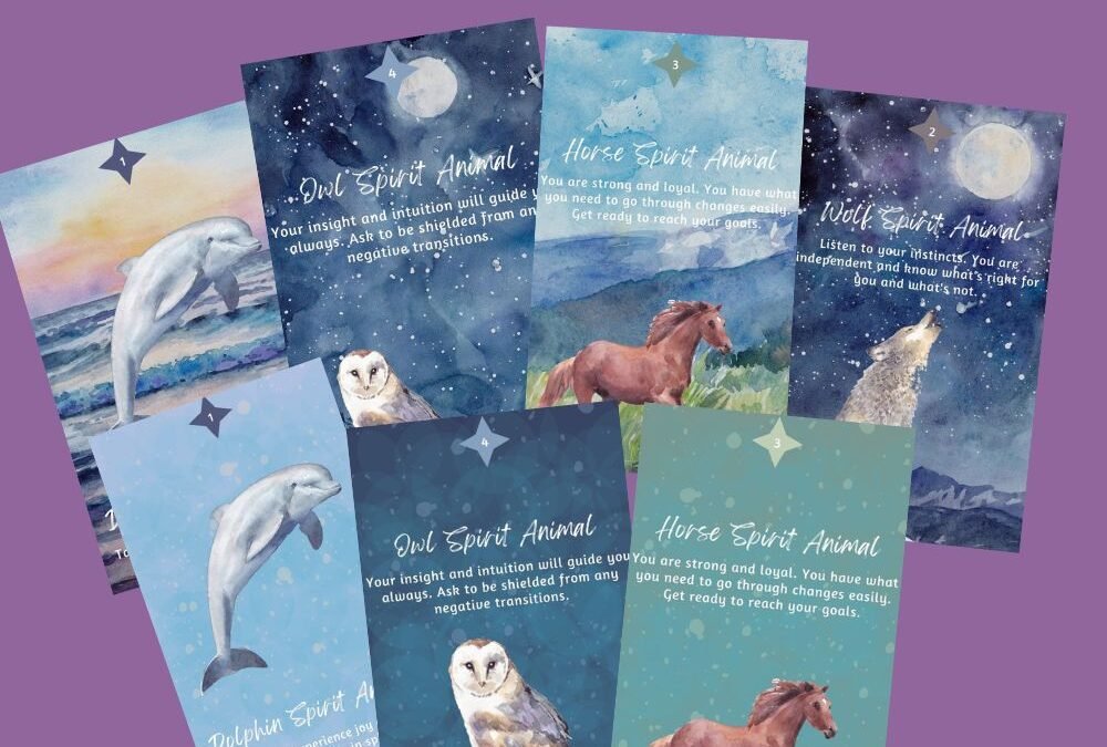Color Me Positive spiritanimaloraclecards | Color Me Positive PLR